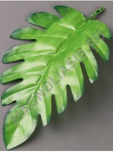 Лист монстеры без ножки, шелк 17/19см 