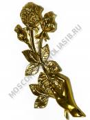 Накладка из фольги Ветка розы в руке 380*150 мм