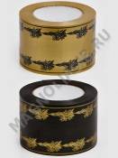 Лента простая с рисунком Лилия 8см*50м