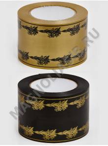 Лента простая с рисунком Лилия 8см*50м