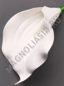 Калла латексная 19 см без пестика (пестик 2270 или 2202 ) белая