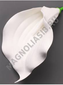 Калла латексная 19 см без пестика (пестик 2270 или 2202 ) белая