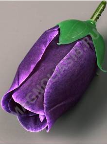 Бутон неткан. 2сл 7.5см (бел крас мал виш фиол жёл св-роз микс)/К