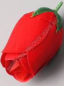 Бутон розы бархат 3сл 9,5см(крас тон-крас)