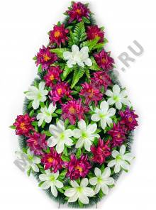 Венок "Оникс" с колокольчиками выс. 105/120см шир. 60см