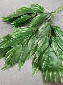Ветка манго 3 ветки с белыми прожилками эконом  70см.