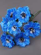 Букет васильков крупных 7гр 45см (син )