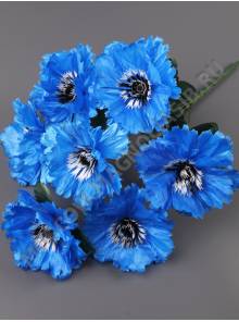 Букет васильков крупных 7гр 45см (син )