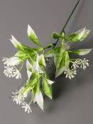 Ветка из 3 пласм соцветий с листиками 30см