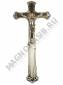 Крест на гроб Корона пластмассовый с золотой метализацией38*3см