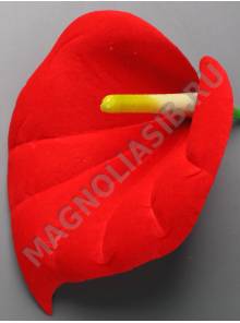 Калла бархат 12*10см (крас) (пестик см 2206 2208 2212 2213 2283)