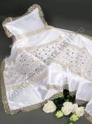 Комплект со вставкой из атласа с накатом и кружевом  (2 предмета) 90 см*220 см