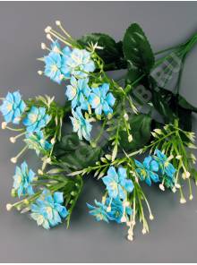 Букет пластм георгинчиков с добавкой 6гр 40см (бел-лим сир св-роз гол фукс)