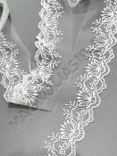 Шитье белое на сетке "Змейка"  6см уп.15 ярд (цена 1 ярд 30 р)