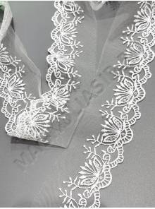 Шитье белое на сетке "Змейка"  6см уп.15 ярд (цена 1 ярд 30 р)