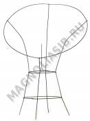 Каркас мет. Корзина "Эксклюзив" (пров. 2,5мм) выс.60/70см ш.45см