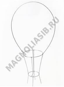 Каркас мет. Корзина Кроха с выс. ручкой (пров.2,5 мм) выс.60/70см ш.35см