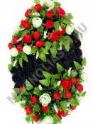 Венок "Ария" с камелией выс. 120/140см шир. 70см