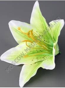 Лилия натуральная хлопок 16см без тычинки(бел красн сир лай гол жел роз) (тыч см. 2200. 2203 2211)