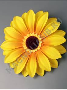 Подсолнух  хлопок 3сл 15см (жёлтый)
