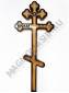 Крест деревянный фигурный Иисус с розой 220*60 С