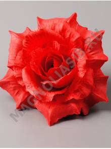 Роза Бенгальская тонкий шёлк 6 сл 13.5см (крас)/К