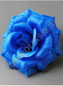 Роза шелк 5сл 15см (бел крас син сир желт роз микс)/К