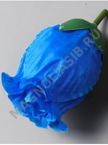 ***Бутон розы бочонок шелк 3сл 8см (бел крас син лайм сир роз микс)/К