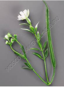 Москва***Добавка пластмасовая тройная с цветочками и листом 12см