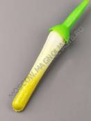 Пестик с подложкой зеленый для каллы и антуриума 8 см