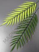 Лист папоротника пластм  28/41 см (зеленый, ярко-зел)