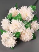 Букет кудрявых хризантем 7гр 52см(бел крас син фио крем желт роз)