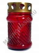 Лампада неугасимая стеклянная со сменным блоком 110*62  