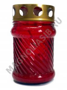 Лампада неугасимая стеклянная со сменным блоком 110*62  