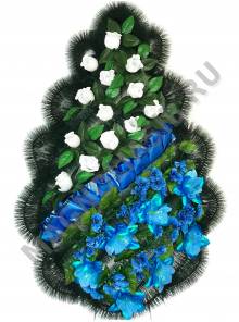 Венок "Магнус" с мальвой выс. 105/120см шир. 60см