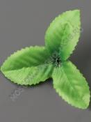 Лист клубники тройной шёлк 7см 