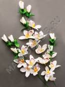 Ветка орхидеи 55см (белый)