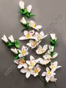 Ветка орхидеи 55см (белый)