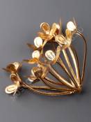 Добавка для композиций Соцветие золотое 5.0см 