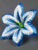 Колокольчик тигровый 1сл 13см без тычинки (бел крас син мал жёл фио) (тычинка см. 2260,2207)