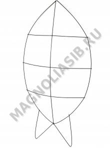 Каркас объемный Решетка 120/140 см ш. 70 см