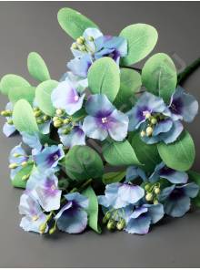 Букет гортензии 9гр*3цвет. 45см (бел б-роз гол малин-мол лайм)