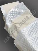 Комплект из стеганного атласа с декором из парчи и шитья 90*205см 2 предмета