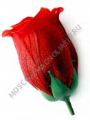 РАСПРОДАЖА***Бутон розы неткан 3сл 9.5см  (роз)