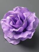 Роза шёлк 4сл 11см (бел син мал роз)