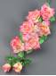 Ветка розы  8 цветочков 52см (роз сирен)