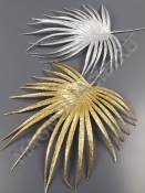 МоскваЛист пальмы с мерцающим напылением 20/37см (зол)