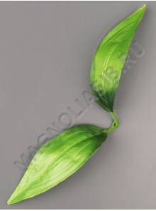 Лист лилии шелковый двойной 23см