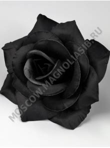 Роза бархат 5 сл 15.5 см (черная)/К