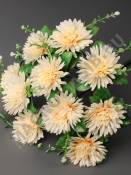 Букет хризантем с добавкой 10 групп 38см (бел кр гол роз виш перс)